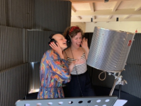 Recording of the Backing Vocals by An Pierlé en Cleo Janse: what a blast, so good and so much fun!!